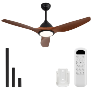 52'' Farmhouse Ceiling Fan With Integrated LED & 3CCT Dimmable & Remote Control